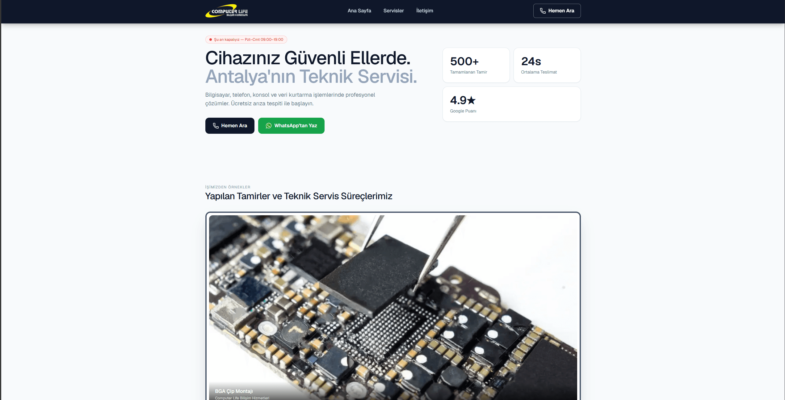 Computer Life Bilişim Hizmetleri ekran görüntüsü